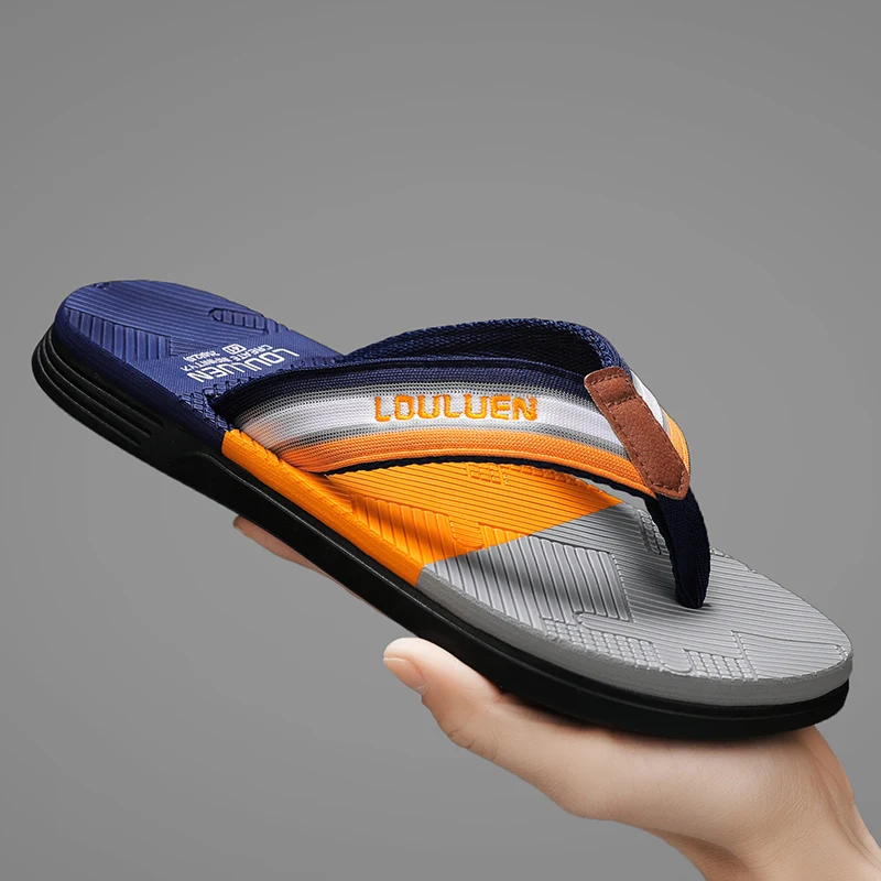 Embroidery Garments - 2026 Summer Men Flip Flops Summer