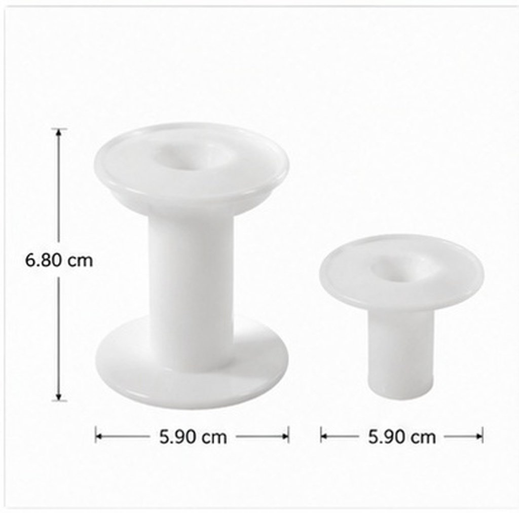 Embroidery Yarn - 10Pcs Plastic Spools White Versatile Empty