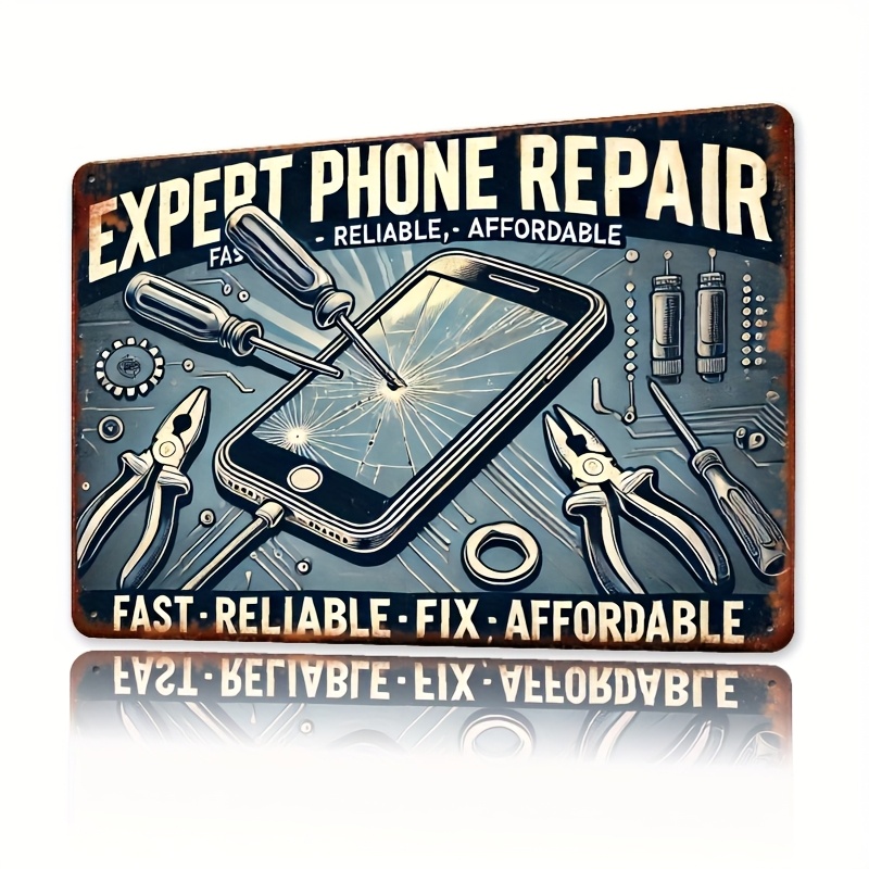 Embroidery Wall Art - Room Decor Mobile Phone Repair Wall