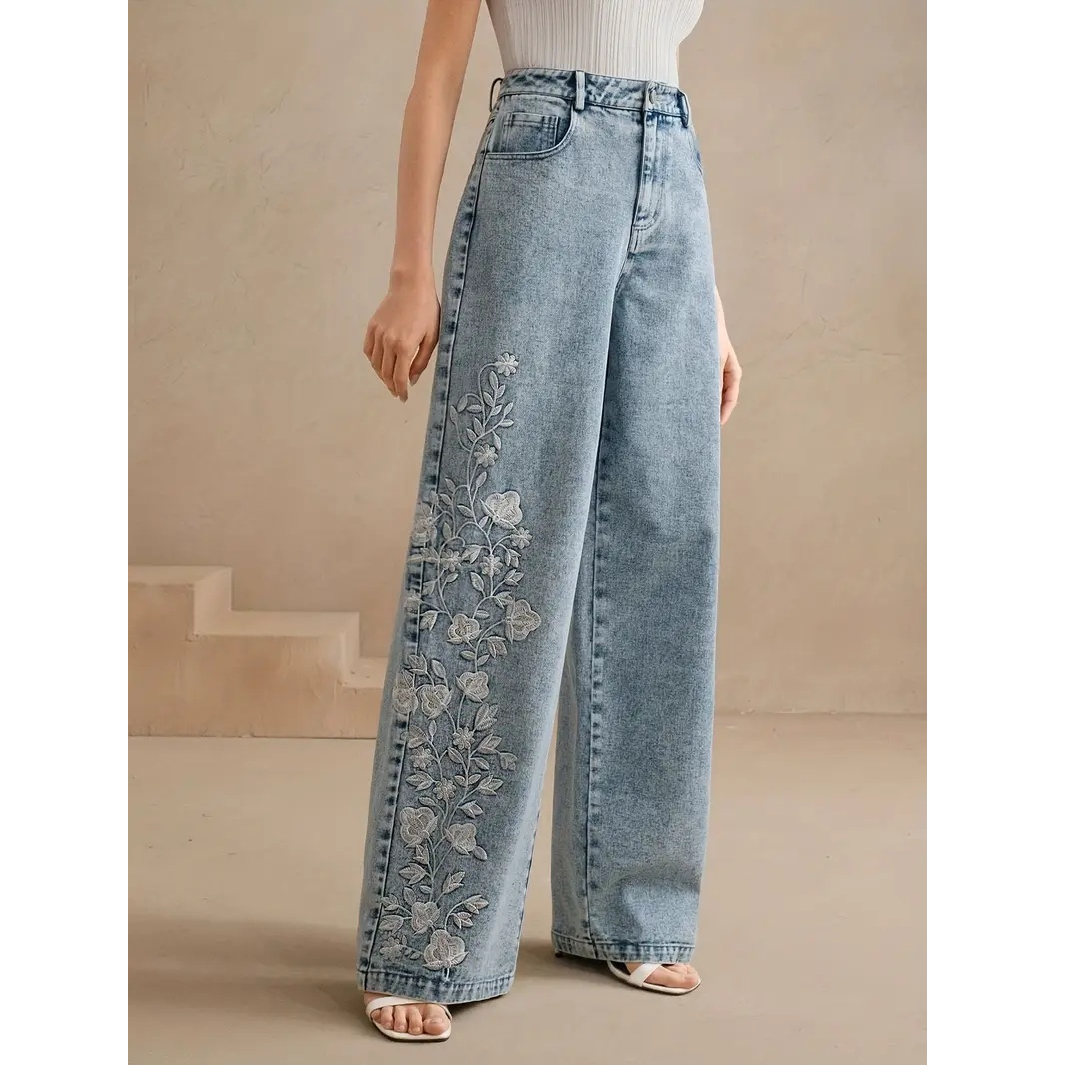Embroidery Ideas - Y2k Pants New 2025 Trend Jeans