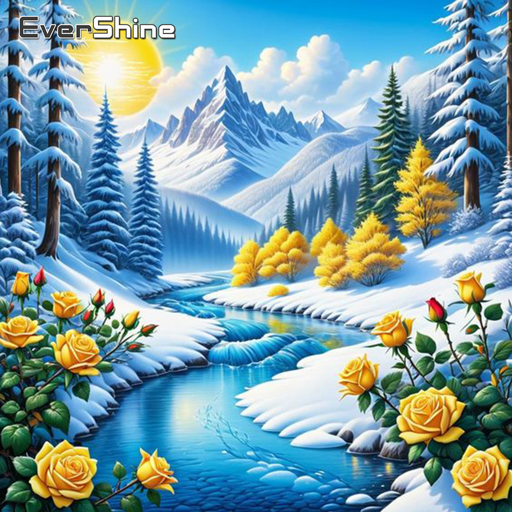 Embroidery Wall Art - Evershine River Diamond Painting Landscape New