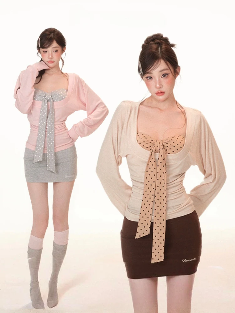 Y2K Two Piece Set: Sexy Pleate - Embroidery Origin 评论和价格