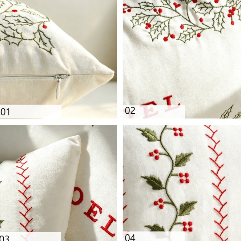 Embroidery Red Green White Thr - Embroidery Xmas Decorations 评论和价格