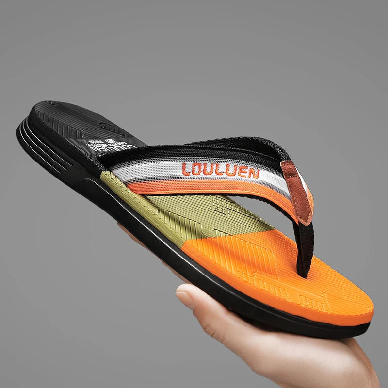 2026 Summer Men Flip Flops Sum - Embroidery Garments 评论和价格