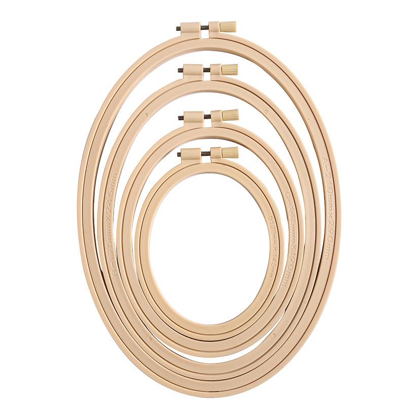 Imitation Bamboo Plastic Oval  - Stitch Marker Ring 评论和价格