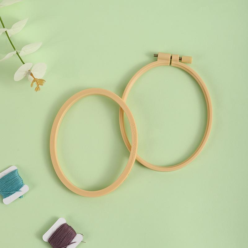 Imitation Bamboo Plastic Oval  - Stitch Marker Ring 评论和价格