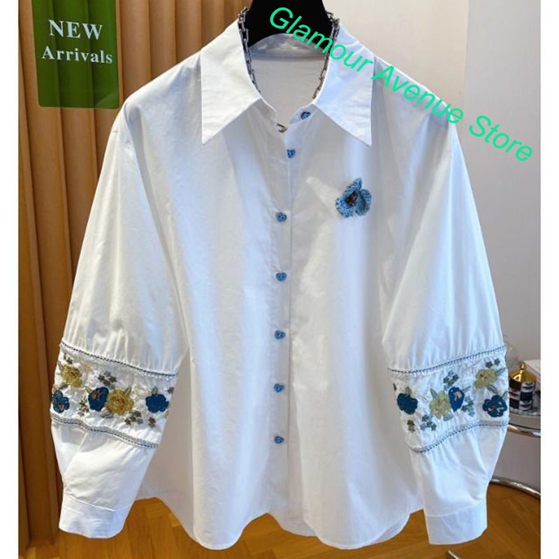 French luxury high-grade white - Embroidery Love 评论和价格