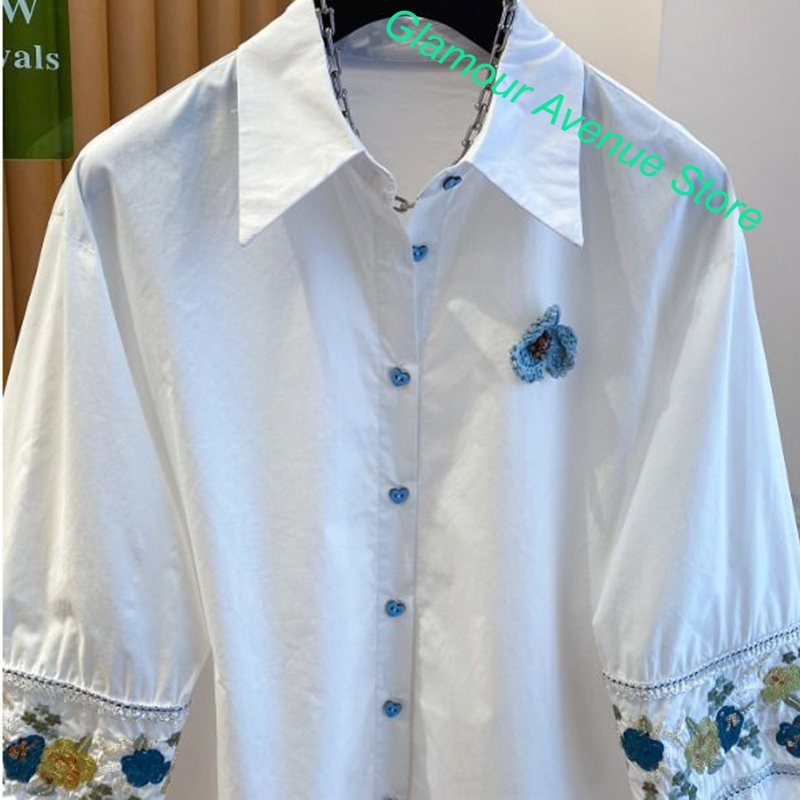 French luxury high-grade white - Embroidery Love 评论和价格
