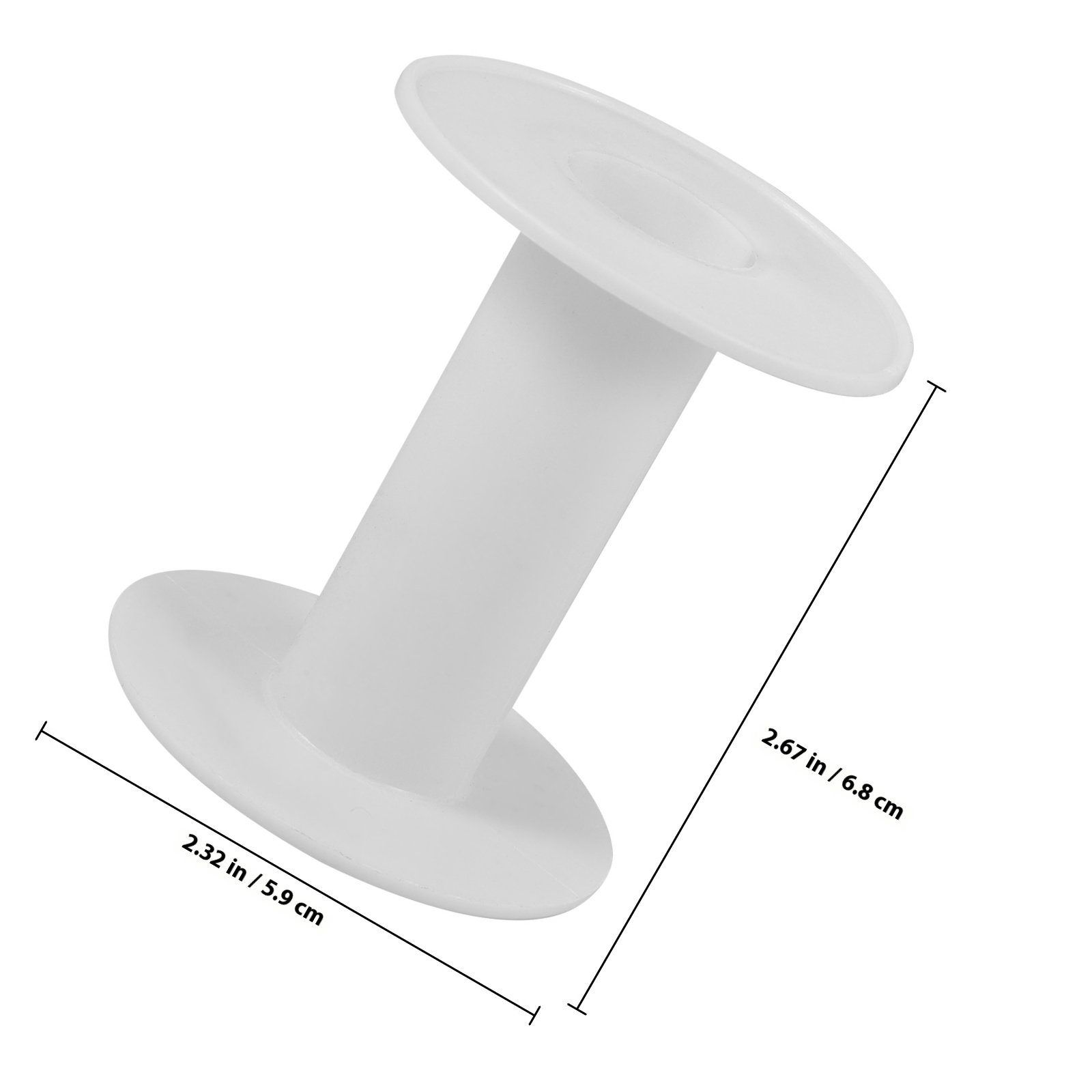 10Pcs Plastic Spools White Ver - Embroidery Yarn 评论和价格