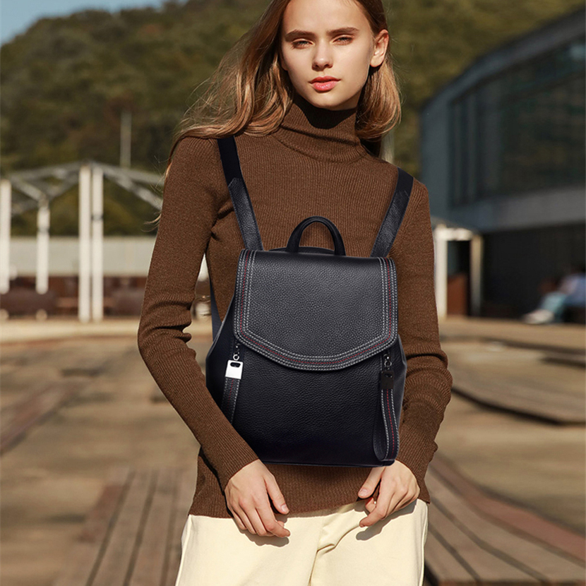 Fashion Thread Women Backpack  - Embroidery Simple 评论和价格