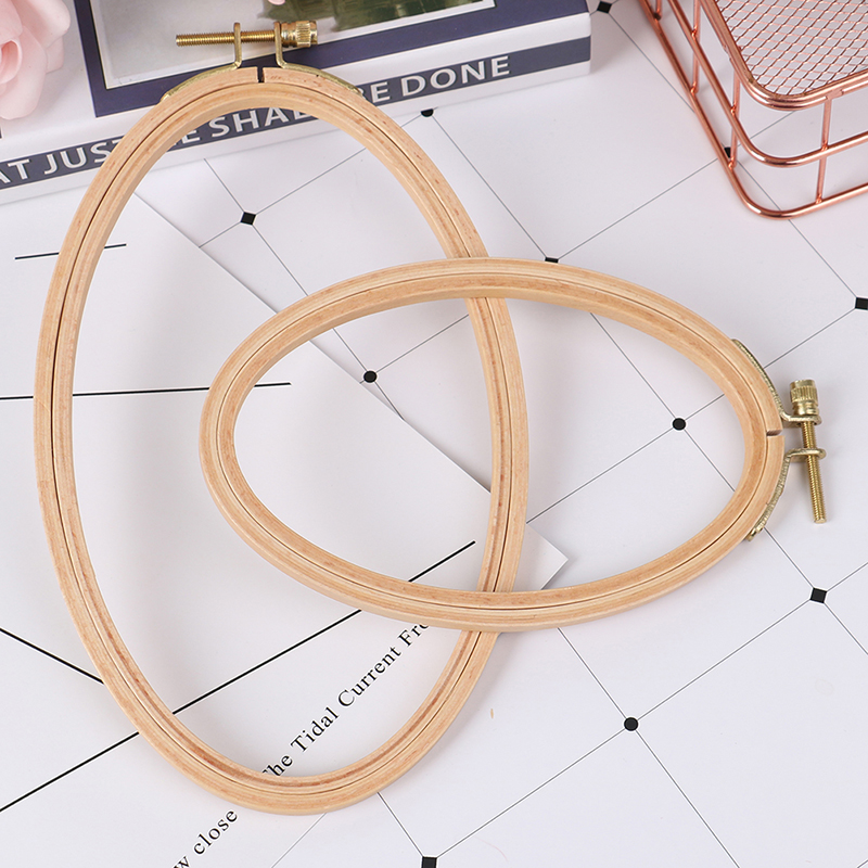 Bamboo Embroidery Hoop Frame O - Stitch Marker Ring 评论和价格