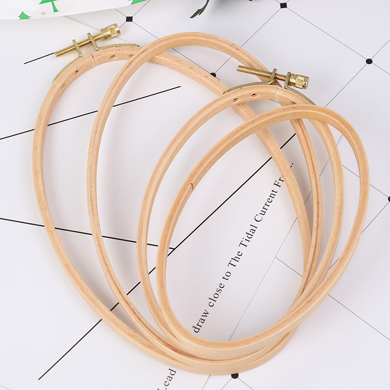 Bamboo Embroidery Hoop Frame O - Stitch Marker Ring 评论和价格