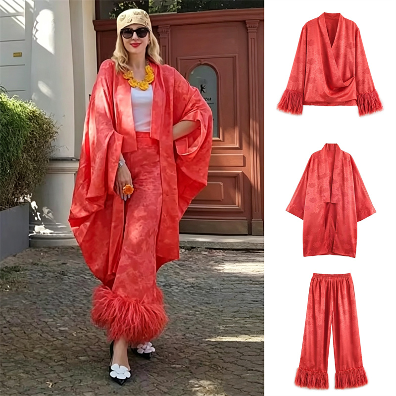 2026 Spring Women's Red Floral - Embroidery Origin 评论和价格