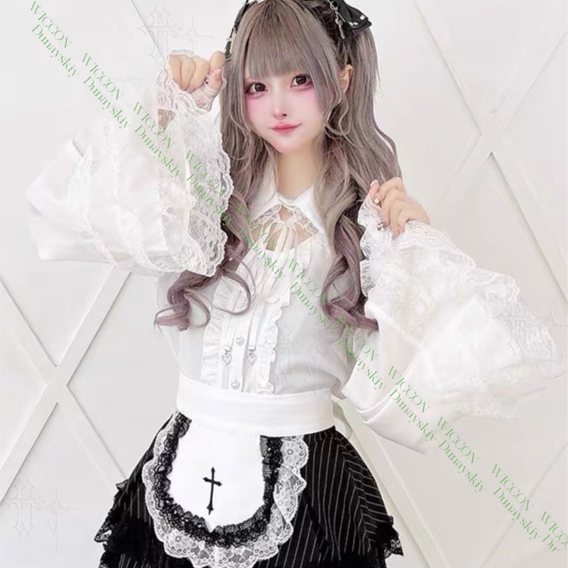 Lolita Full Set Cross Embroide - Embroidery Shirt 评论和价格