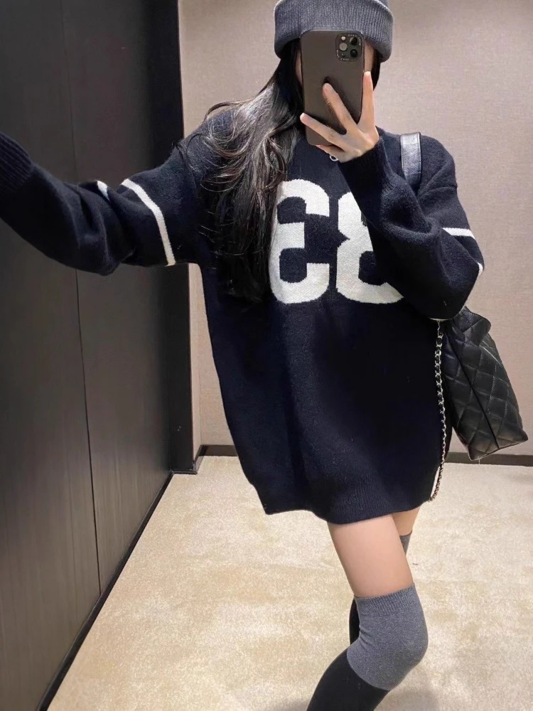Y2K Vintage Knitted Sweater Wo - Embroidery Origin 评论和价格