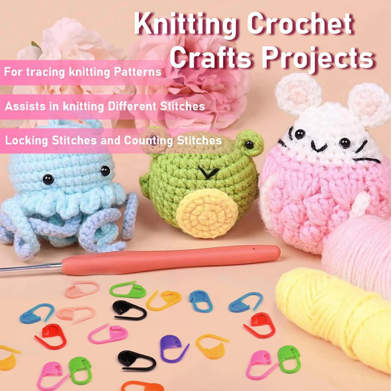 50/200/500pcs Knitting Crochet - Stitch Marker Ring 评论和价格