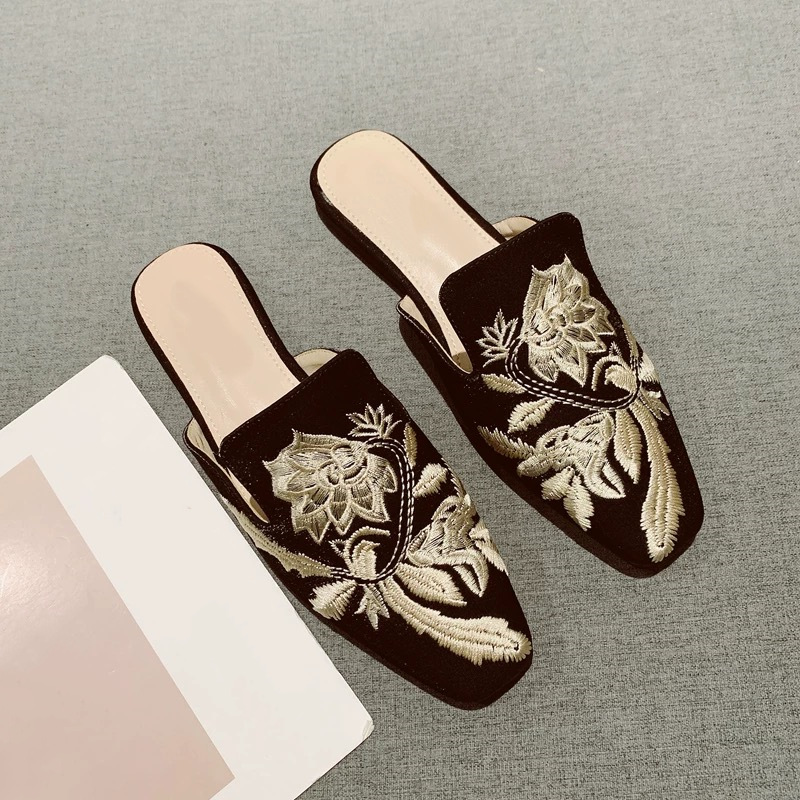 2026 New Womens Shoe Retro Emb - Embroidery Ideas 评论和价格
