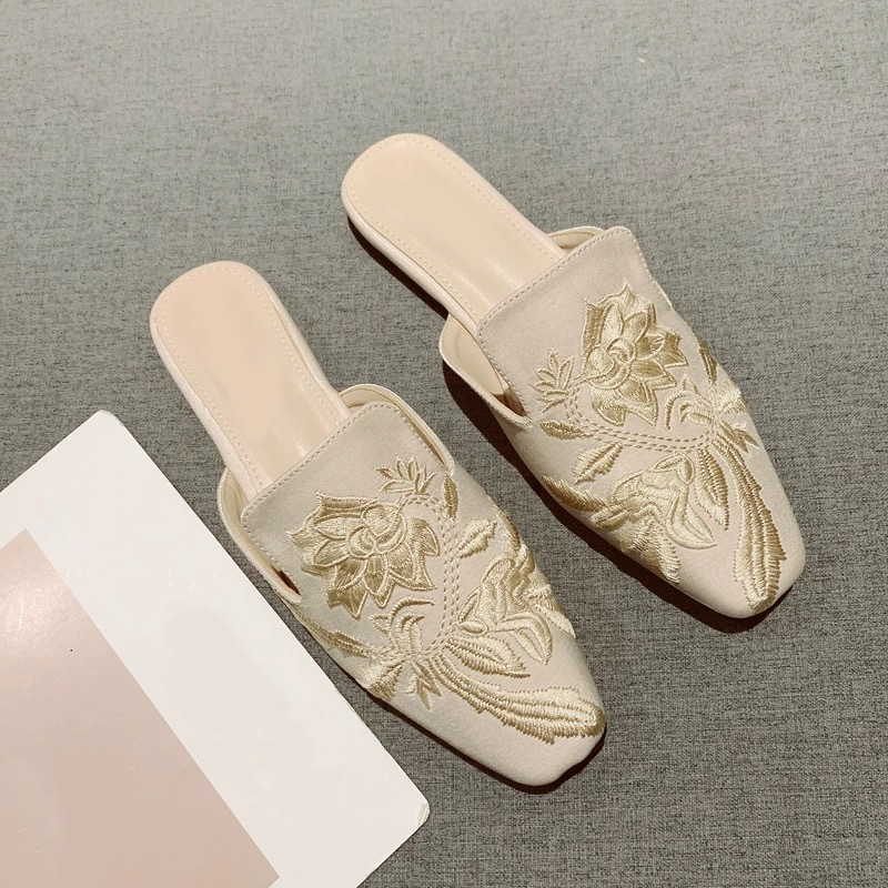 2026 New Womens Shoe Retro Emb - Embroidery Ideas 评论和价格