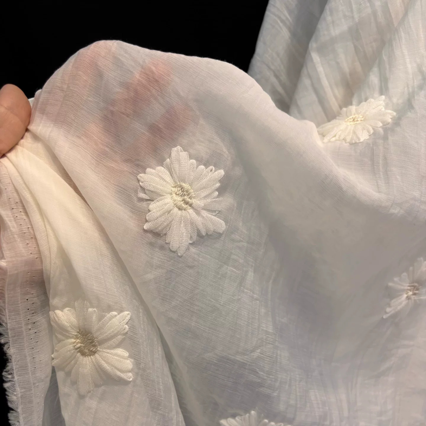 1yard Chiffon yarn micro pleat - Embroidery Yarn 评论和价格