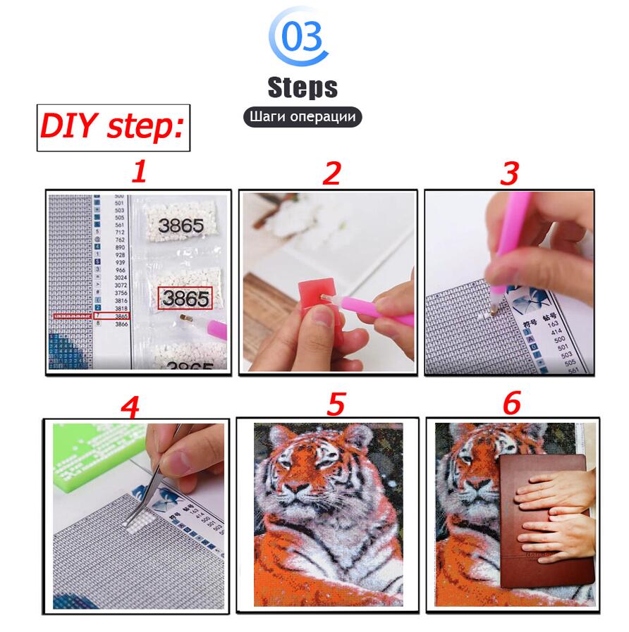 5D DIY Diamond Embroidery Mode - Embroidery Running Stitch 评论和价格