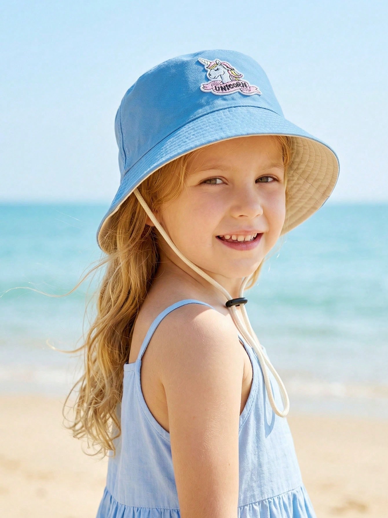 1pcs 2-6Y Girls Cartoon Unicor - Embroidery Cap 评论和价格