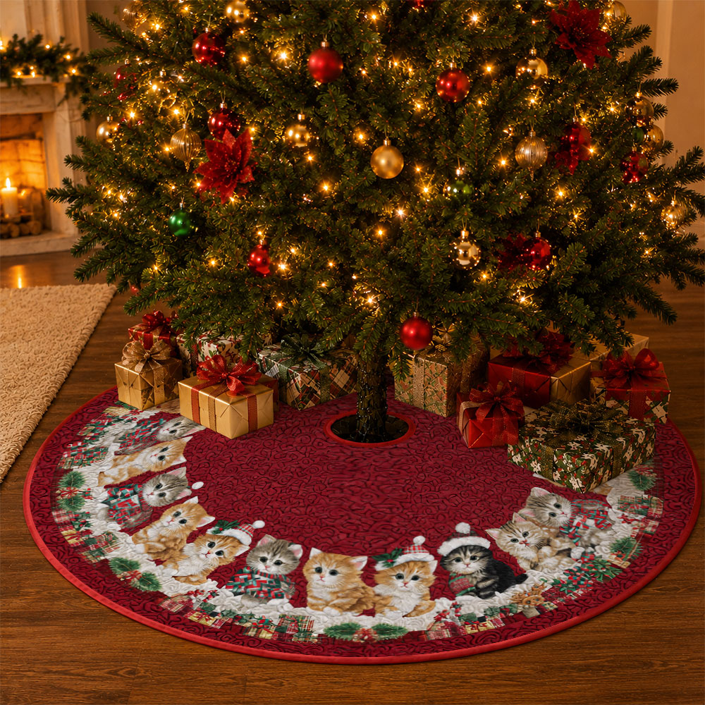 Jit 1pc Christmas Kitten Holly - Embroidery Xmas Decorations 评论和价格