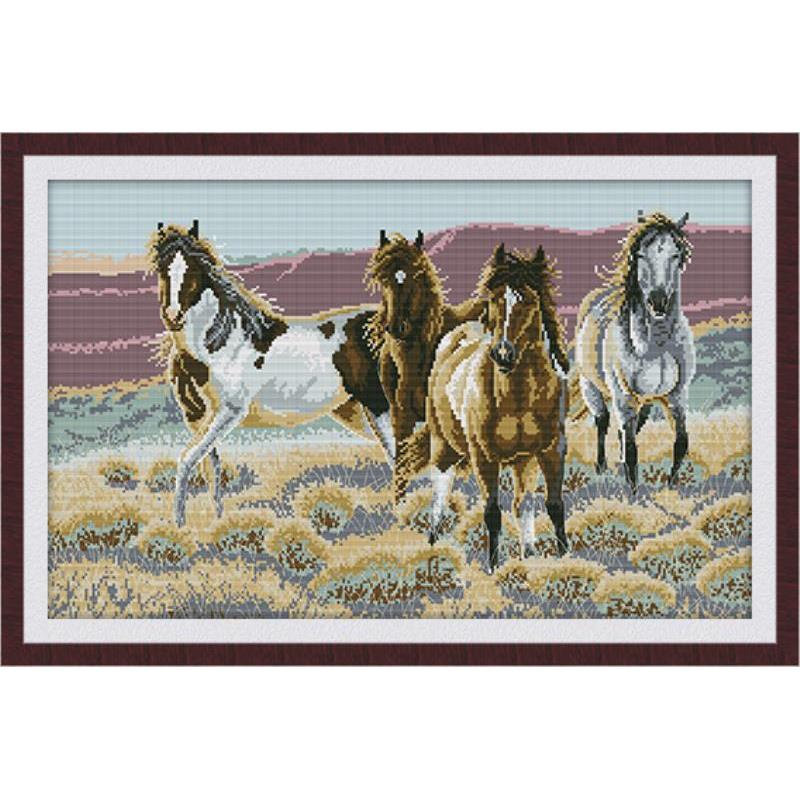 Running Horse Animal Horse Pat - Embroidery Running Stitch 评论和价格