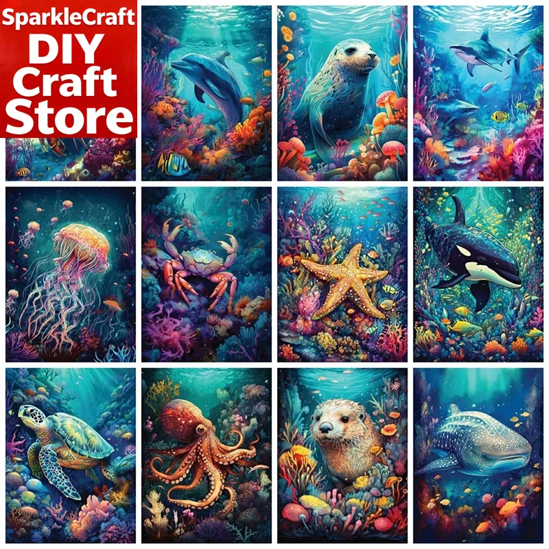 1PC frameless  Full Square Rou - Embroidery Wall Art 评论和价格