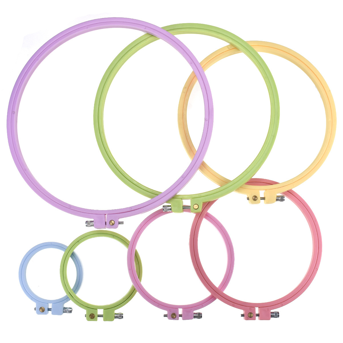 Round Cross Stitch Embroidery  - Stitch Marker Ring 评论和价格