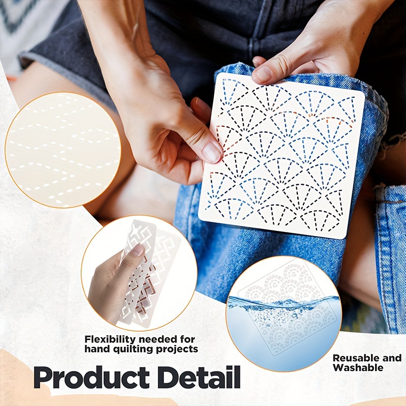 30Pcs Embroidery Templates DIY - Embroidery Yarn 评论和价格