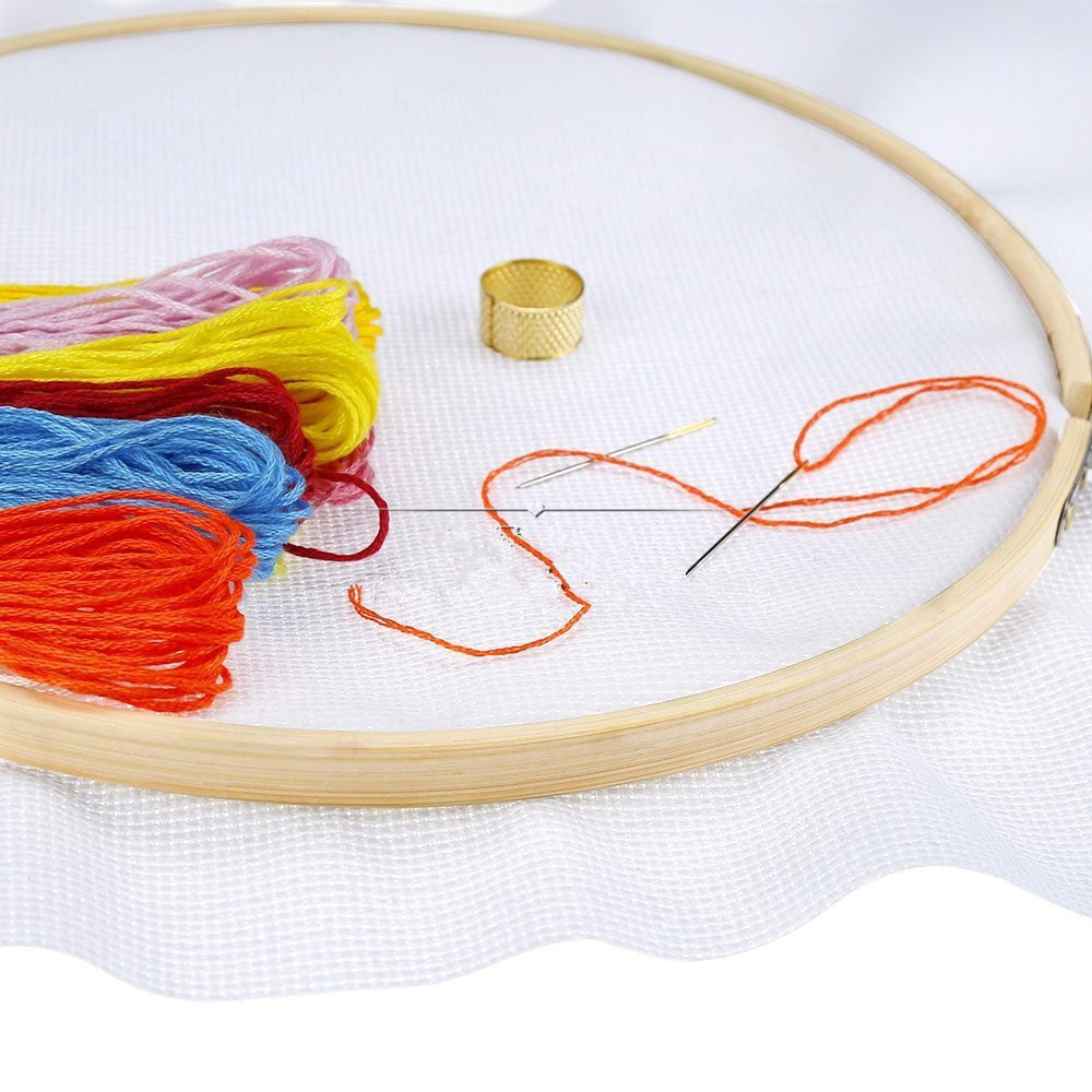30cm DIY Embroidery Hoop Tool  - Stitch Marker Ring 评论和价格