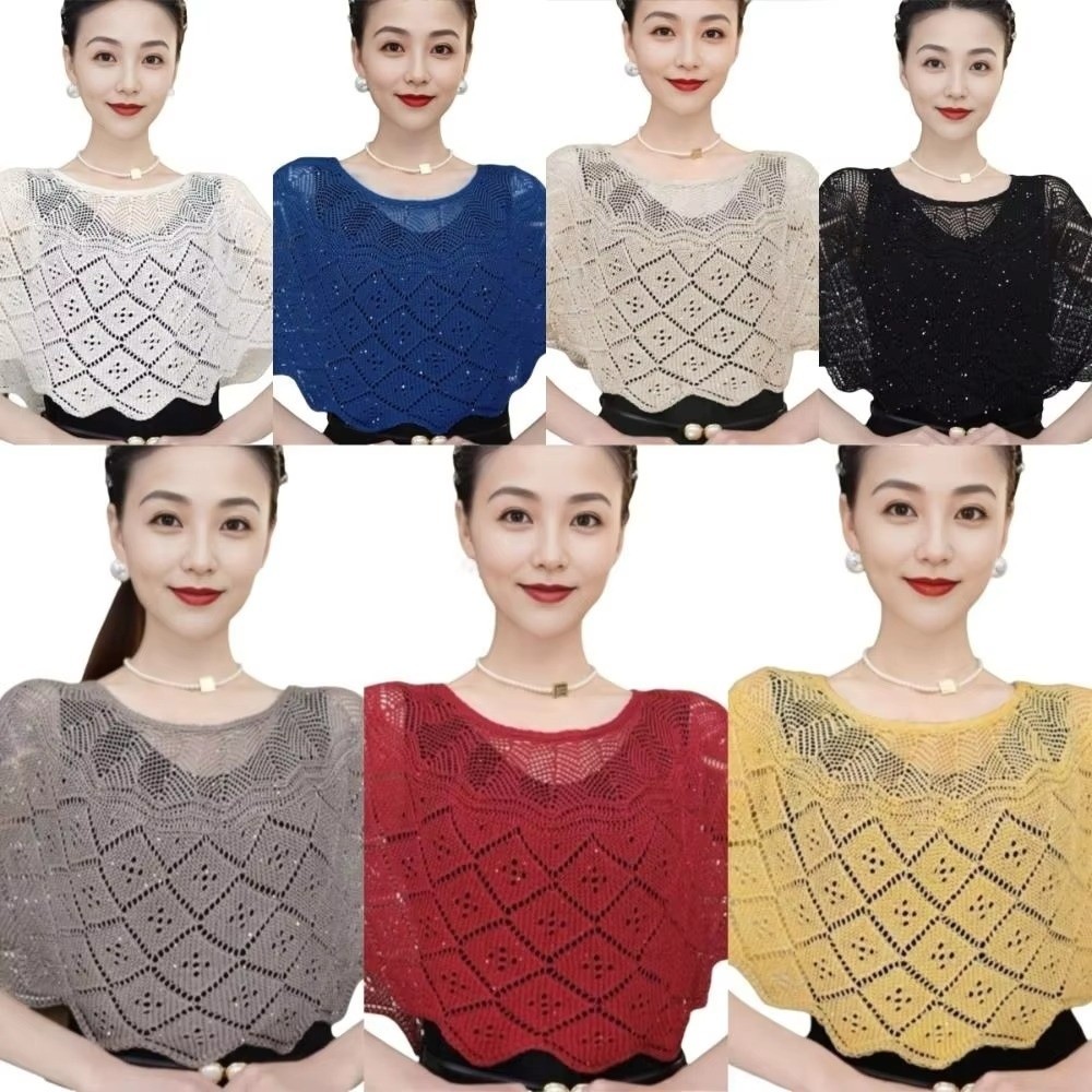 Pullover Style Crochet Shawl D - Embroidery Simple 评论和价格
