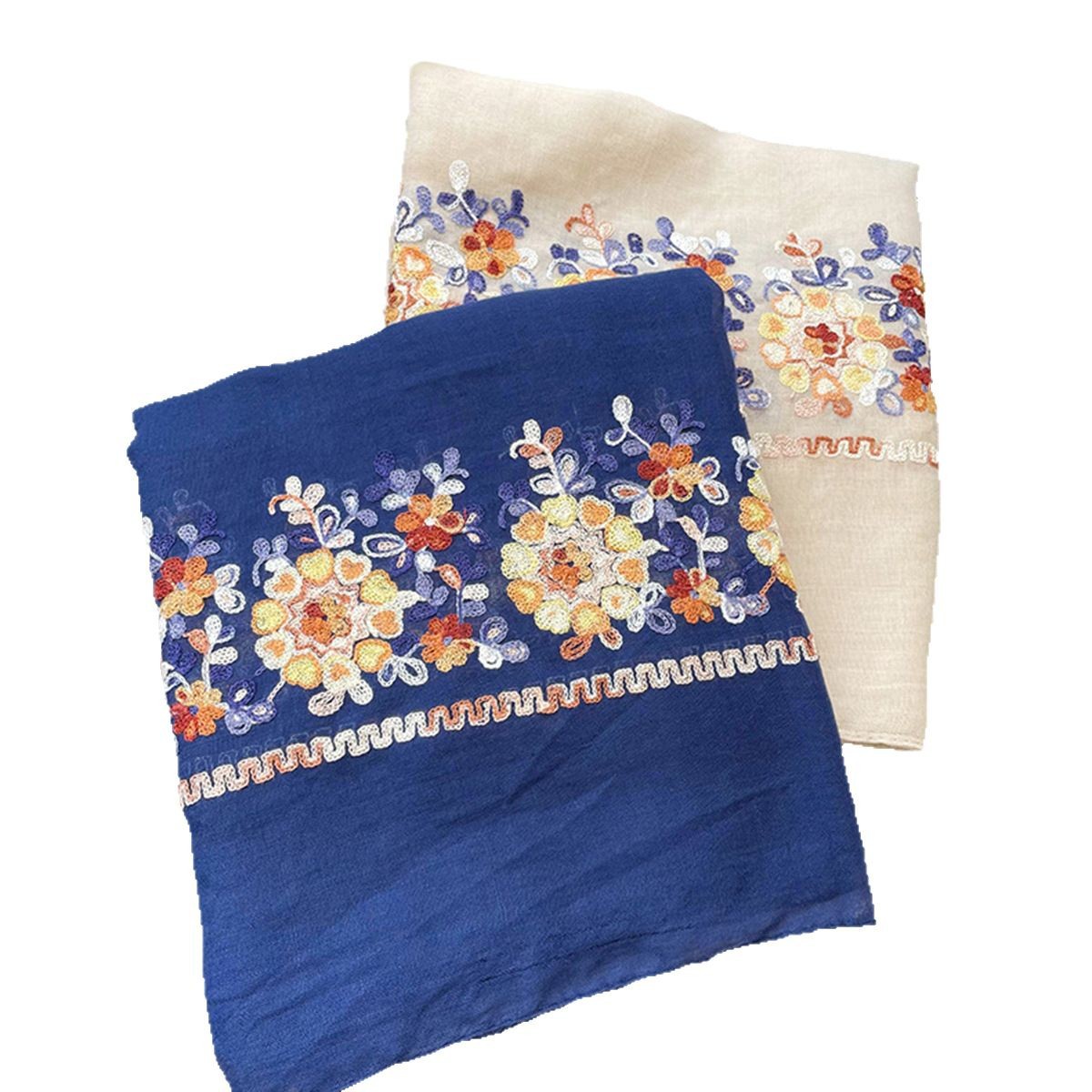 2025 New Soft Cotton Hijab Sca - Embroidery Hijab 评论和价格