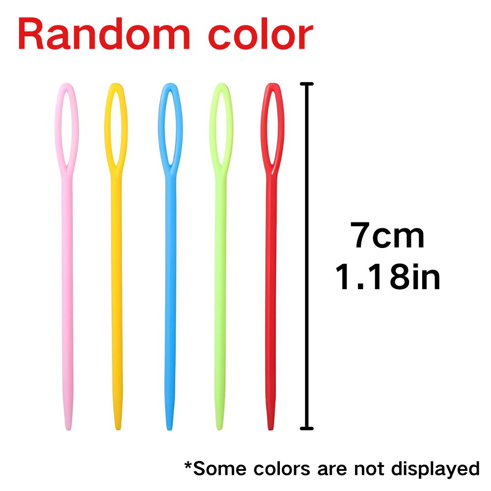 50/150pcs 7cm Random Blunt Tip - Embroidery Yarn 评论和价格