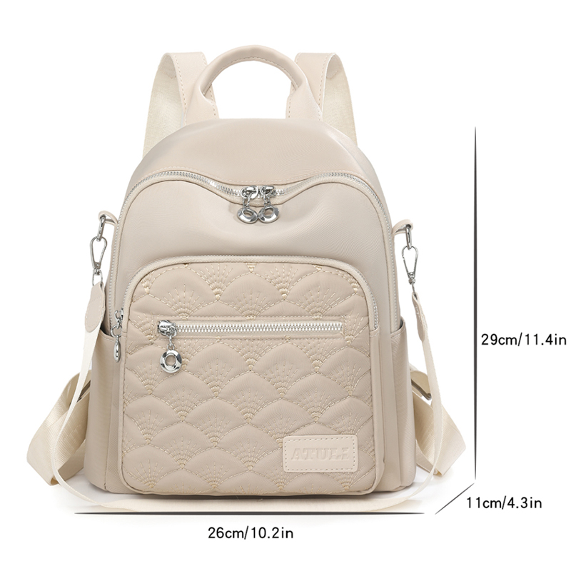 Fashion Daypack Women Shoulder - Embroidery Simple 评论和价格