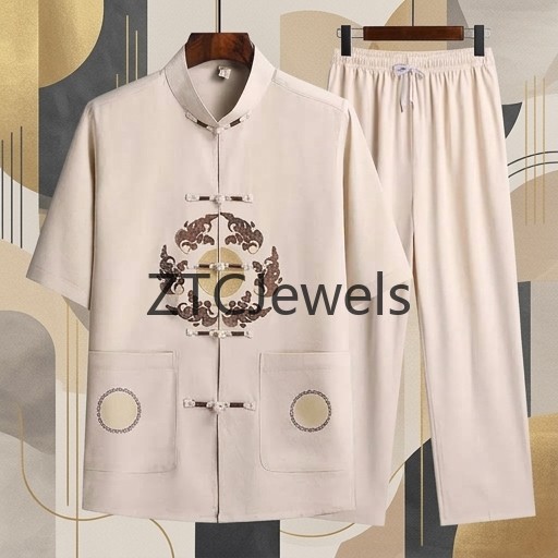 Traditional Chinese Kung Fu Su - Embroidery Shirt 评论和价格