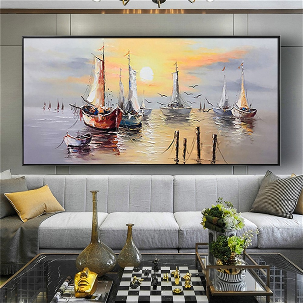 1pc Frameless Canvas Painting  - Embroidery Wall Art 评论和价格
