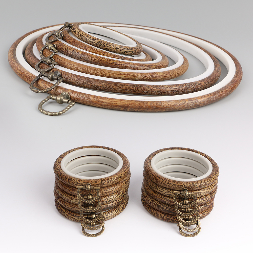 10pcs/Set 7.5-26cm Round Woode - Stitch Marker Ring 评论和价格