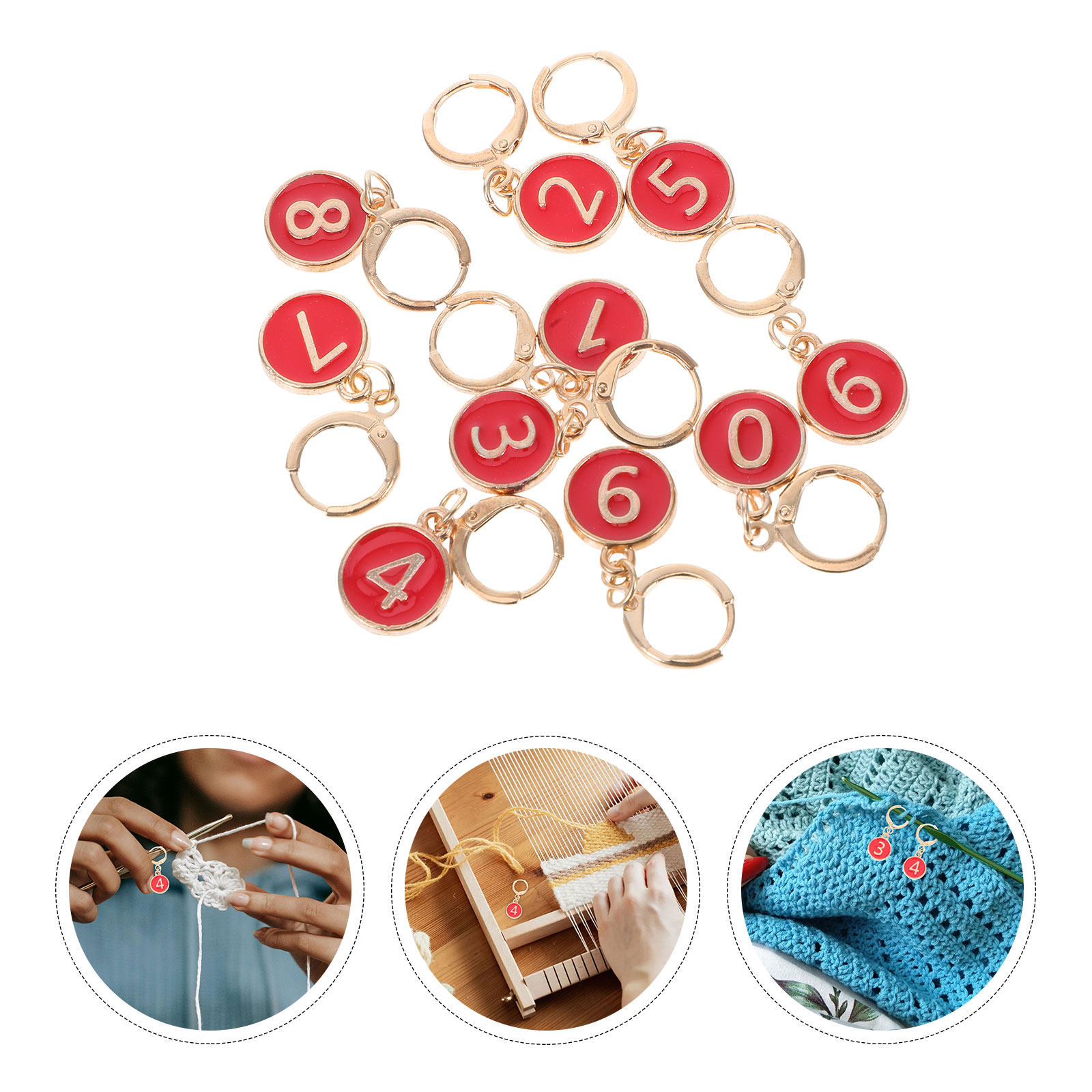Alloy Stitch Holder Rings Knit - Stitch Marker Ring 评论和价格