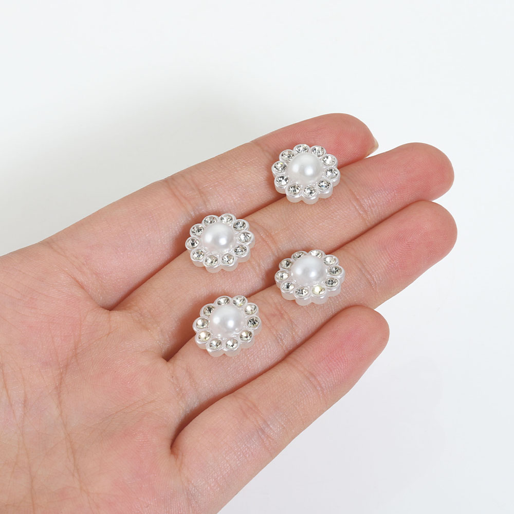 50pcs White Flat Imitation Pea - Embroidery Simple 评论和价格