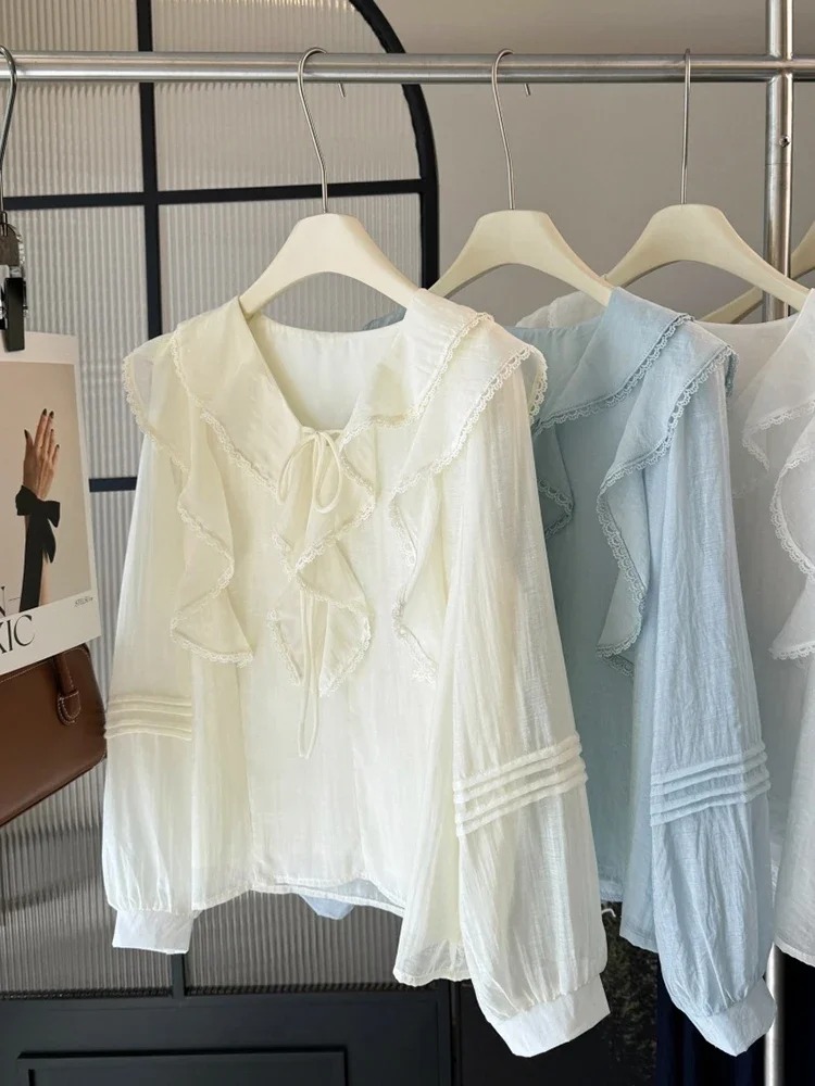 French V-Neck Chic Long Sleeve - Embroidery Origin 评论和价格
