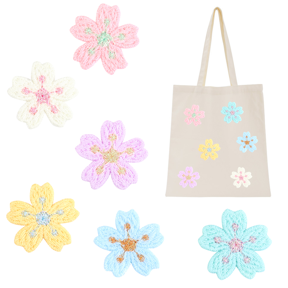 20pcs/lot Colorful 2.4cm Embro - Embroidery Flower 评论和价格