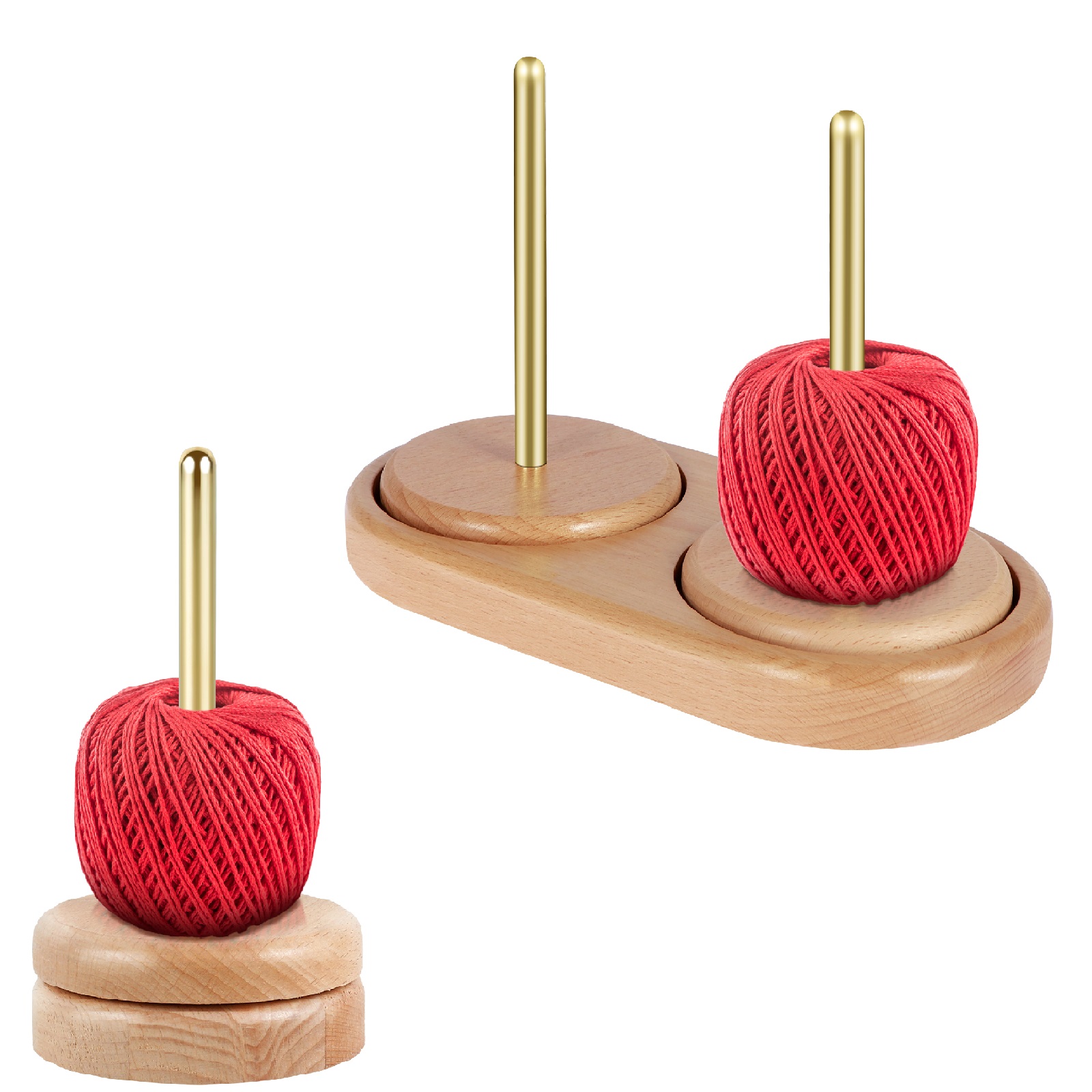 Yarn Ball Holder Rotatable Woo - Embroidery Yarn 评论和价格
