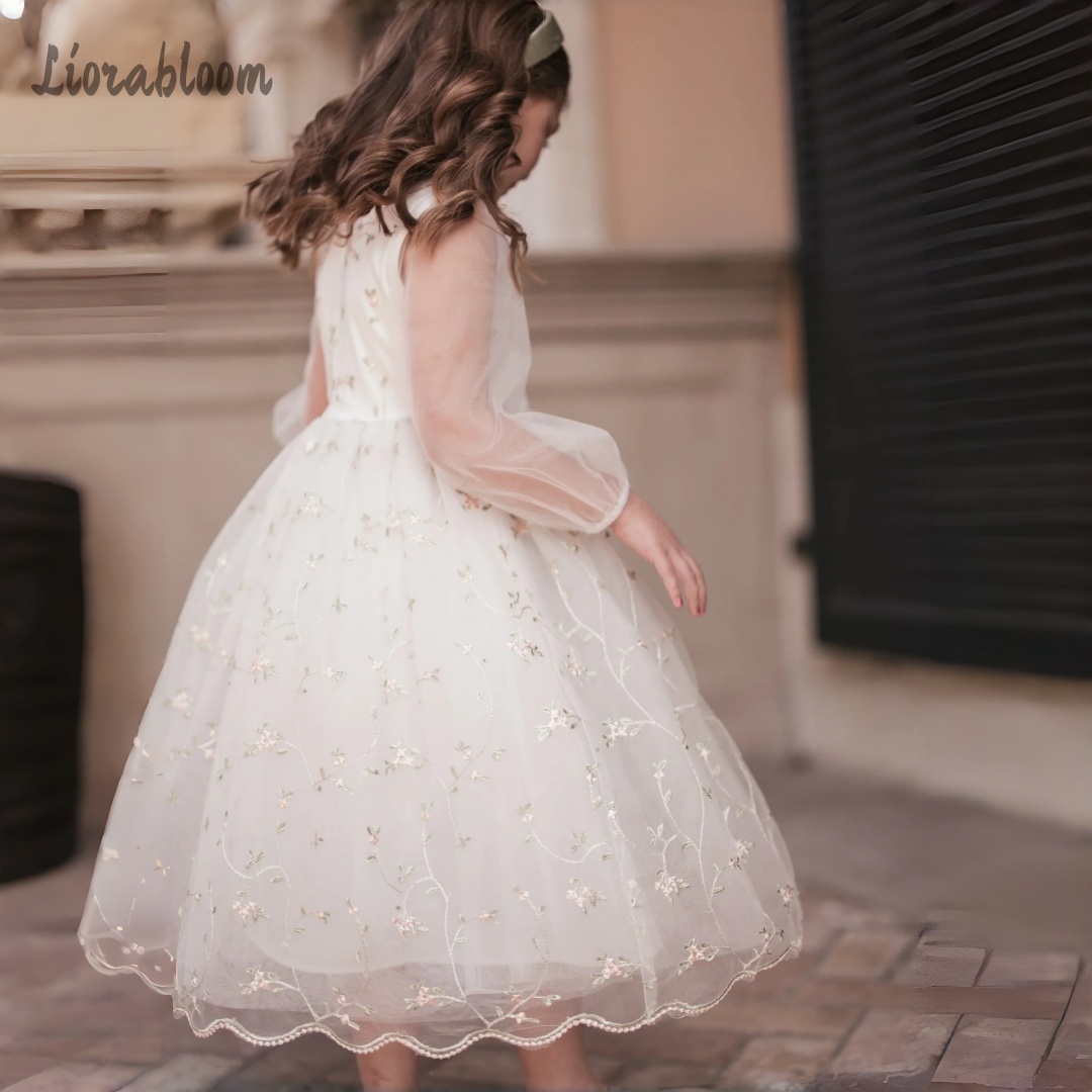 Customized Flower Girl Dress P - Embroidery Flower 评论和价格