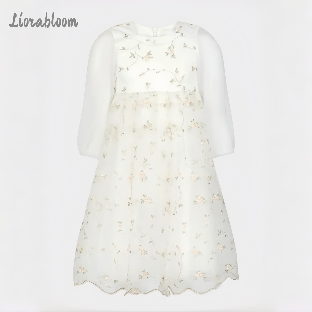Customized Flower Girl Dress P - Embroidery Flower 评论和价格