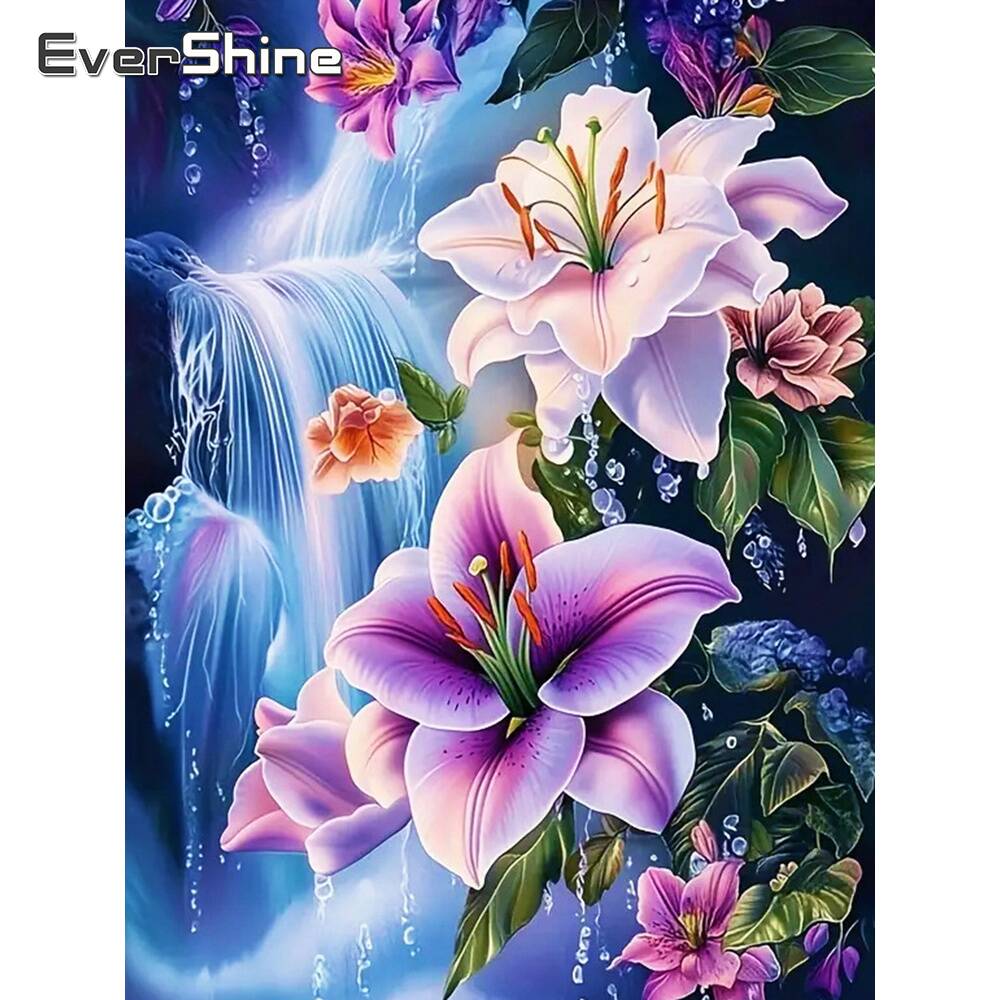 Evershine 5D DIY Full Square D - Embroidery Flower 评论和价格